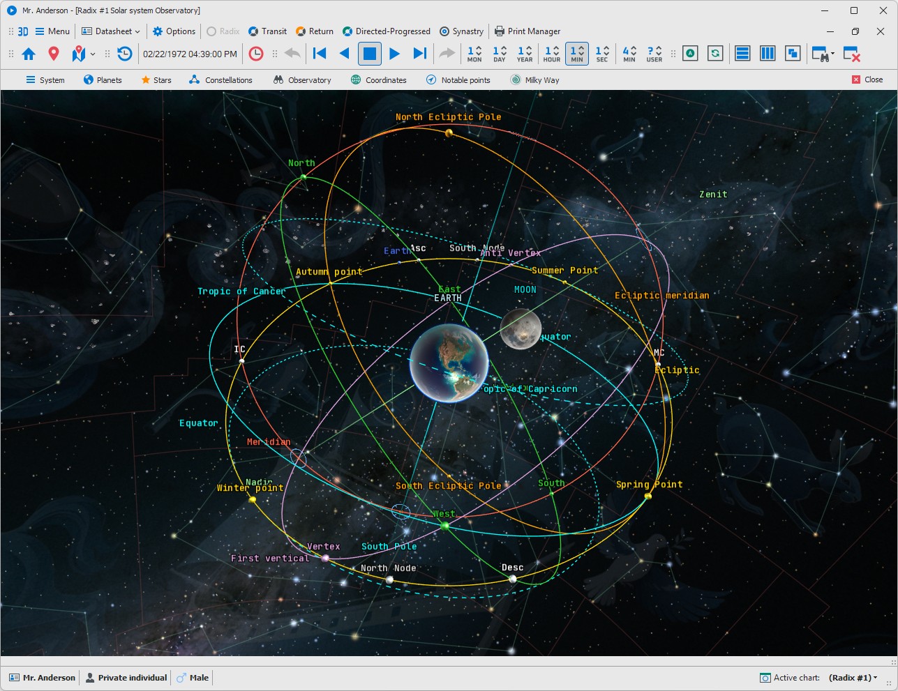 form 3D solar system