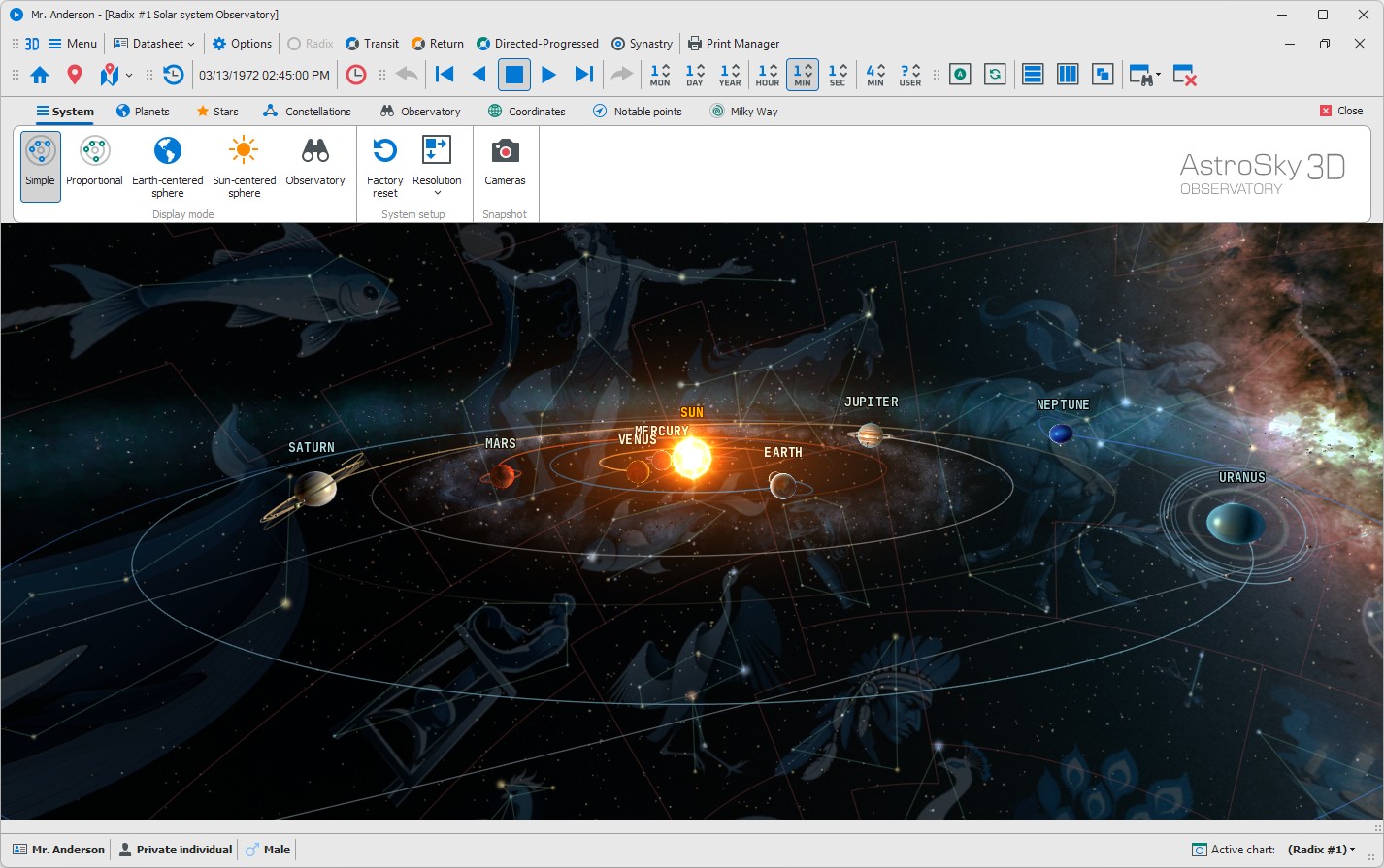 form 3D solar system