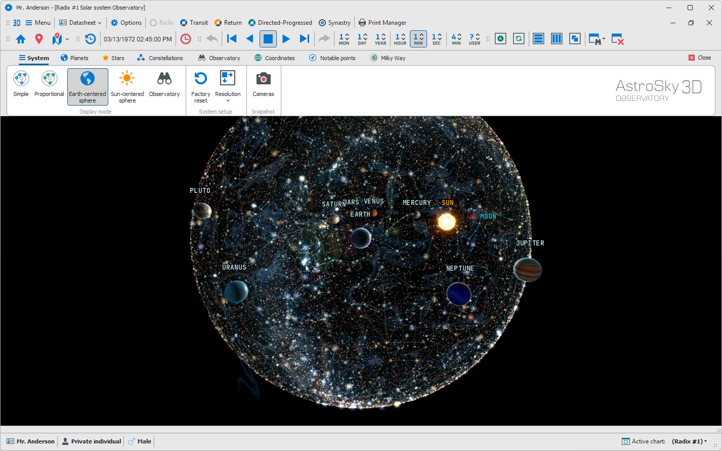 form 3D solar system